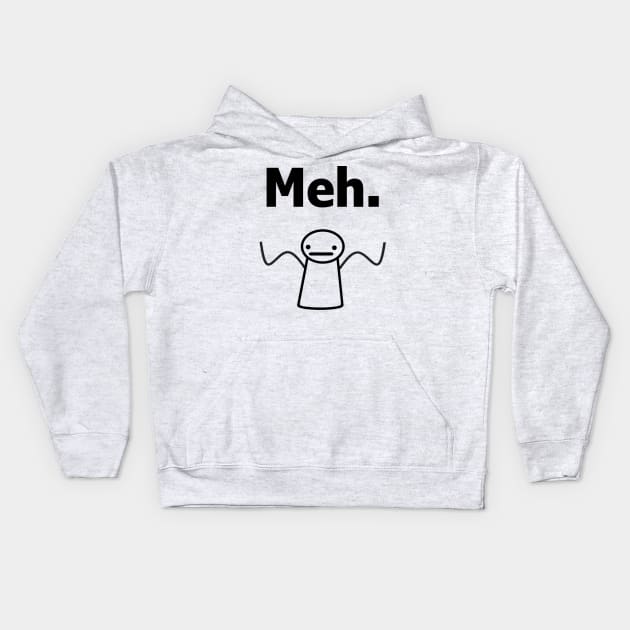 Meh. T-shirt Kids Hoodie by BigBrobot